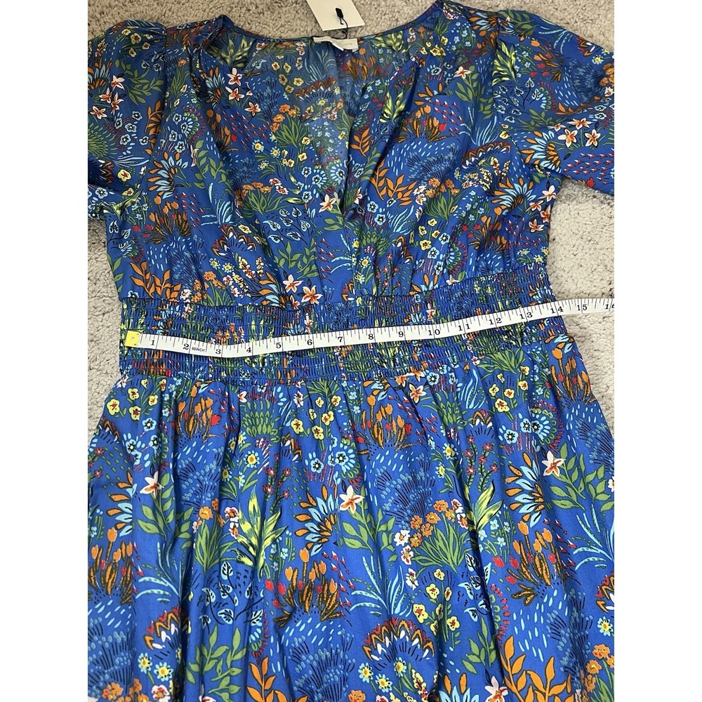 Sugarlips Women's Floral Midi Maxi Smocked Waist Tiered Dress Size Large NWT - Picture 4 of 8